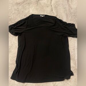 Black criss cross blouse